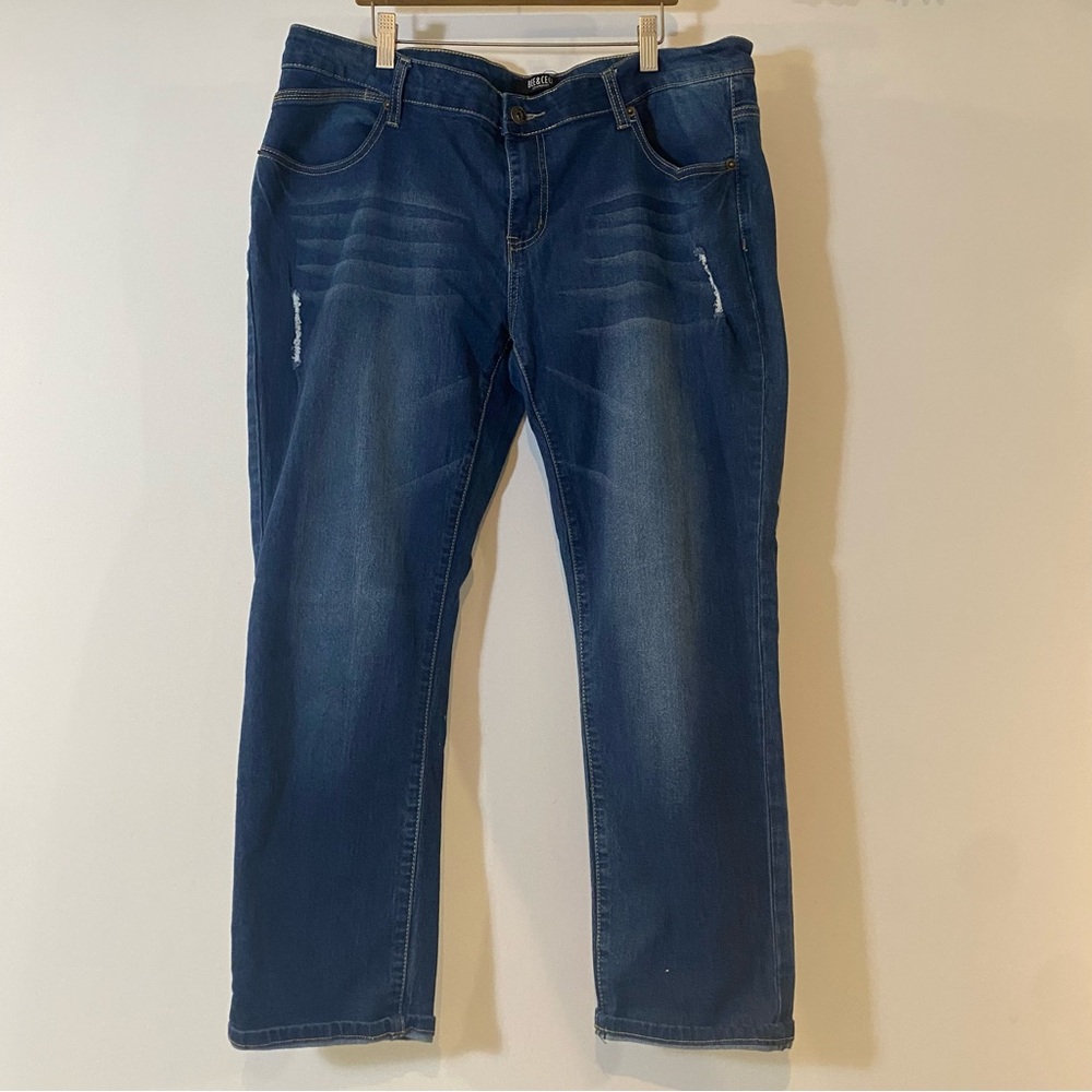 Bee & Ceci Cropped Distressed Jeans Size 18